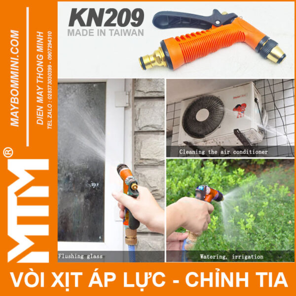 Su Dung Voi Xit Nuoc Rua Xe Tuoi Cay Ap Luc Chinh Tia KN209 Dau Noi Nhanh Ong Su Dung Voi Xit Nuoc Rua Xe Tuoi Cay Ap Luc Chinh Tia KN209 Dau Noi Nhanh Ong