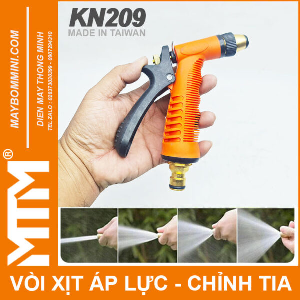 Voi Xit Nuoc Rua Xe Tuoi Cay Ap Luc Chinh Tia KN209 Dau Noi Nhanh Ong Voi Xit Nuoc Rua Xe Tuoi Cay Ap Luc Chinh Tia KN209 Dau Noi Nhanh Ong