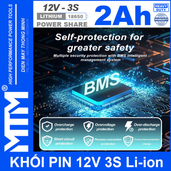 BMS Pin 12v 10a 2000mah Cao Cap BMS Pin 12v 10a 2000mah Cao Cap