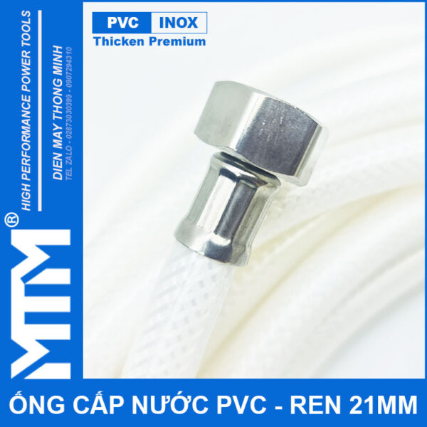 Ong Day Cap Nuoc Tuoi Cay Rua Xe Ve Sinh Nha Cua Ren Inox 21mm Ong Day Cap Nuoc Tuoi Cay Rua Xe Ve Sinh Nha Cua Ren Inox 21mm