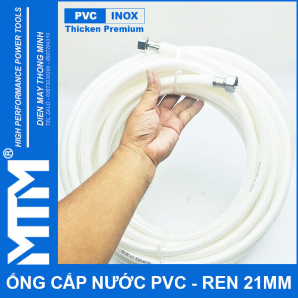 Ong Day Cap Nuoc Tuoi Cay Rua Xe Ve Sinh Nha Cua Ren Inox 21mm Tren Tay Ong Day Cap Nuoc Tuoi Cay Rua Xe Ve Sinh Nha Cua Ren Inox 21mm Tren Tay