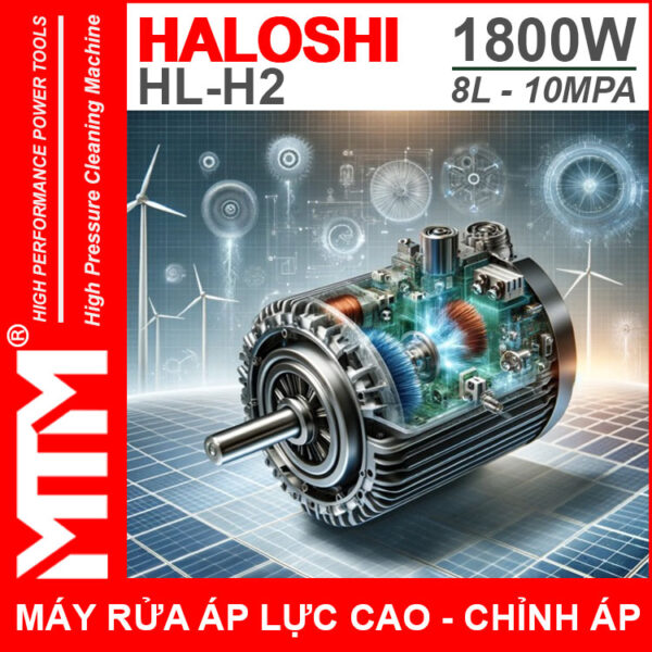 Dong Co May Rua Xe Gia Dinh Mini Ap Luc Cao 220V 1800W 8L 10Mpa Haloshi HL H2 Loi Dong Chinh Ap Dong Co May Rua Xe Gia Dinh Mini Ap Luc Cao 220V 1800W 8L 10Mpa Haloshi HL H2 Loi Dong Chinh Ap