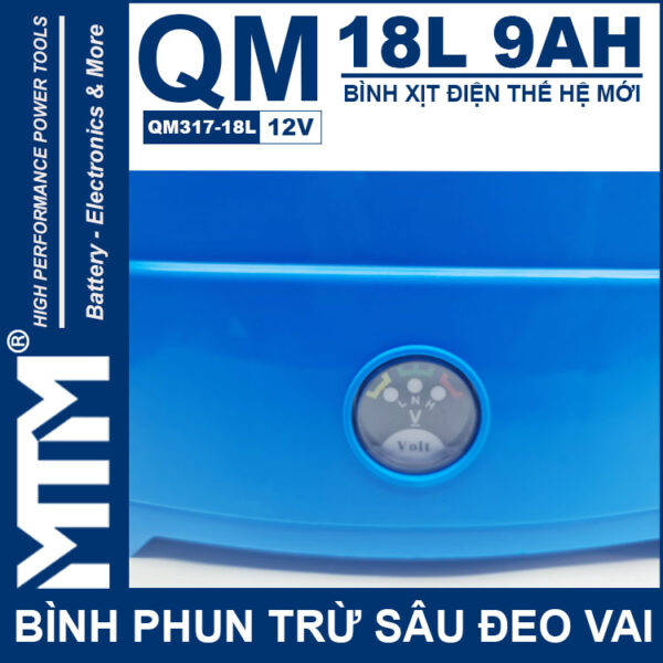 Binh Phun Thuoc Tru Sau Deo Vai 18L 12V 9Ah Tan Quan My QM317 18L Dong Ho Bao Binh Phun Thuoc Tru Sau Deo Vai 18L 12V 9Ah Tan Quan My QM317 18L Dong Ho Bao