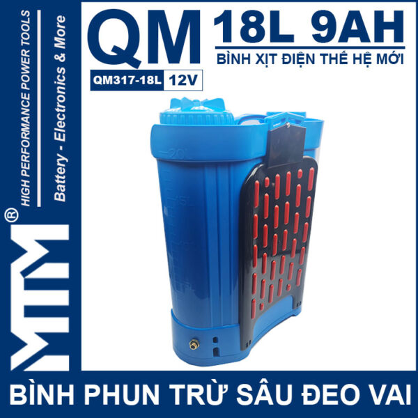 Binh Phun Thuoc Tru Sau Deo Vai 18L 12V 9Ah Tan Quan My QM317 18L Lung Deo Vai Binh Phun Thuoc Tru Sau Deo Vai 18L 12V 9Ah Tan Quan My QM317 18L Lung Deo Vai