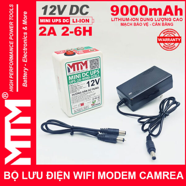 Bo Nguon Du Phong Wifi Modem Camera 12V 2A 9000mah UPS DC 12Vpsd Bo Nguon Du Phong Wifi Modem Camera 12V 2A 9000mah UPS DC 12Vpsd