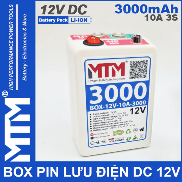 Bo Luu Dien DC 12V 10A 3S 3000mah MTM Cao Cap Bo Luu Dien DC 12V 10A 3S 3000mah MTM Cao Cap