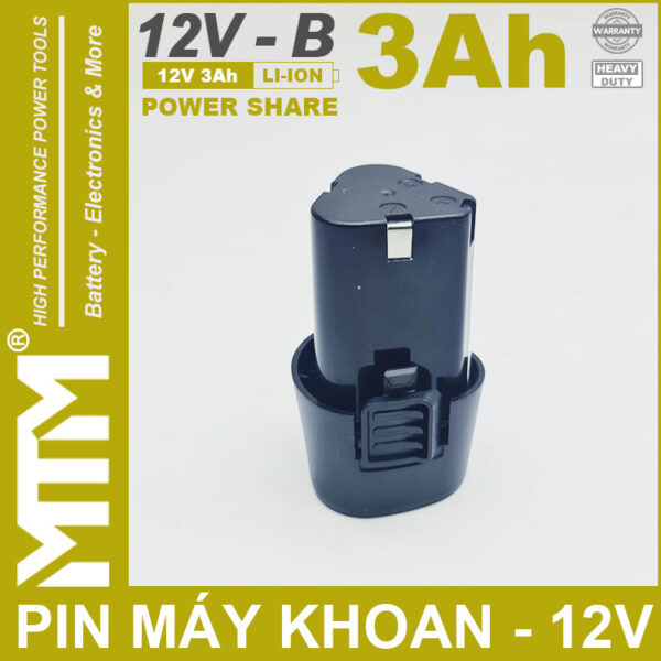 Pin May Khoan Van Vit Thiet Bi 12v 3000mah Khe B MTM Cao Cap Pin May Khoan Van Vit Thiet Bi 12v 3000mah Khe B MTM Cao Cap