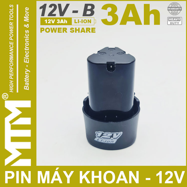 Pin May Khoan Van Vit Thiet Bi 12v 3000mah Khe B MTM Chinh Hang Pin May Khoan Van Vit Thiet Bi 12v 3000mah Khe B MTM Chinh Hang