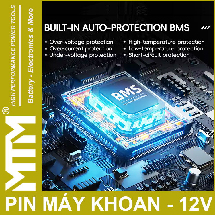 Pin May Khoan Van Vit Thiet Bi 12v 3000mah Khe B MTM Mach Bao Ve BMS Pin May Khoan Van Vit Thiet Bi 12v 3000mah Khe B MTM Mach Bao Ve BMS