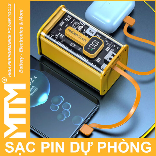 Pin Sac Du Phong 16000mah USB Micro TypeC Lightning LED Bao Pin Sac Nhanh Dung Luong Cao Pin Sac Du Phong 16000mah USB Micro TypeC Lightning LED Bao Pin Sac Nhanh Dung Luong Cao