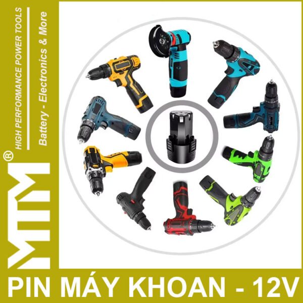 Gia Ban Phu Kien Pin May Khoan Van Vit Thiet Bi 12v 3000mah Khe B MTM Gia Ban Phu Kien Pin May Khoan Van Vit Thiet Bi 12v 3000mah Khe B MTM