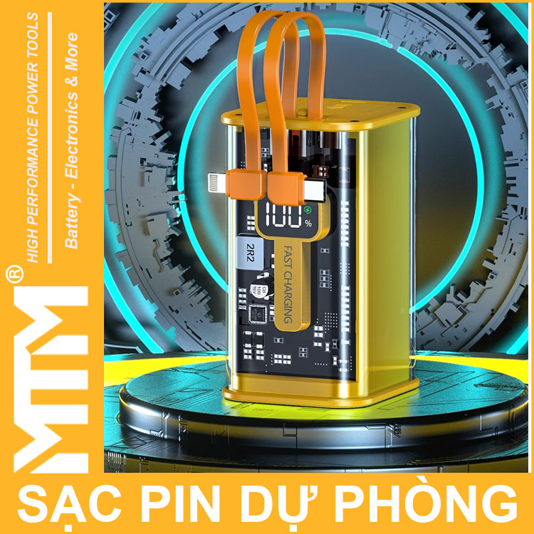 Gia Ban Pin Sac Du Phong 16000mah USB Micro TypeC Lightning LED Bao Pin Sac Nhanh Gia Ban Pin Sac Du Phong 16000mah USB Micro TypeC Lightning LED Bao Pin Sac Nhanh