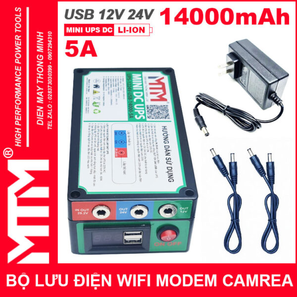 Bo Nguon Du Phong Wifi Modem Camera 12V 24V 5A 14000mah Led Bao Vont Chinh Hang Bo Nguon Du Phong Wifi Modem Camera 12V 24V 5A 14000mah Led Bao Vont Chinh Hang