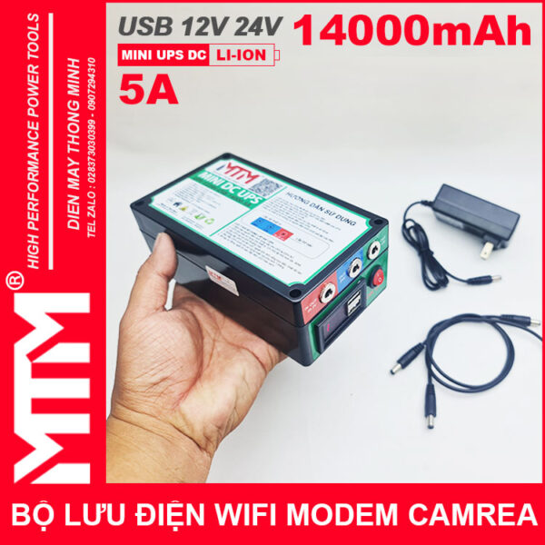 Bo Nguon Du Phong Wifi Modem Camera 12V 24V 5A 14000mah Led Bao Vont Tren Tay Bo Nguon Du Phong Wifi Modem Camera 12V 24V 5A 14000mah Led Bao Vont Tren Tay