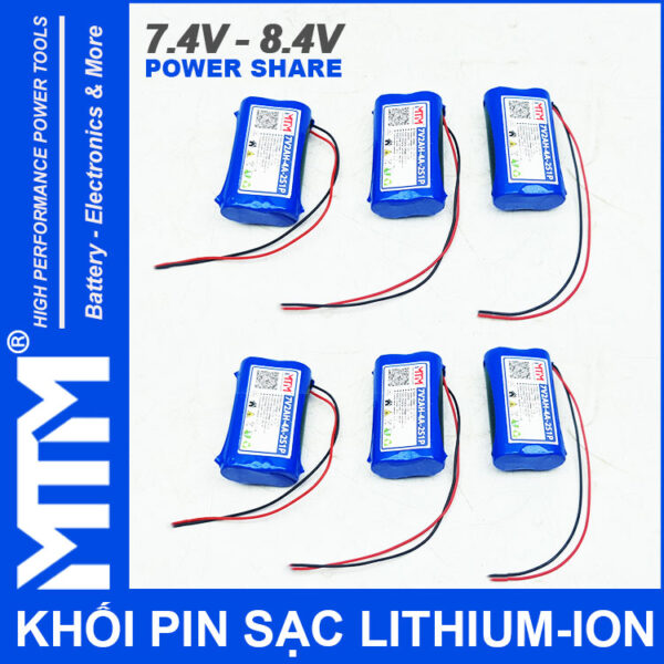 Pin Lihtium Ion 7v4 8v4 2S1P 2000mah Chinh Hang