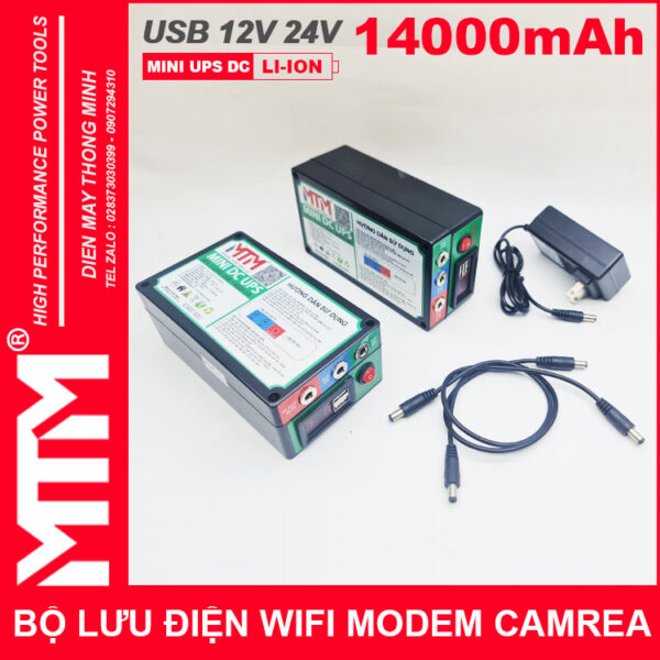 UPS Wifi Modem Camera 12V 24V 5A 14000mah Led Bao Vont UPS Wifi Modem Camera 12V 24V 5A 14000mah Led Bao Vont