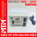 Ban Bien Ap 220v Ra 110V 550VA Sanshun Chinh Hang