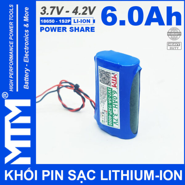 Ban Pin Sac Lihtium Ion 3V7 5A 6000mAh 1S2P MTM Ban Pin Sac Lihtium Ion 3V7 5A 6000mAh 1S2P MTM