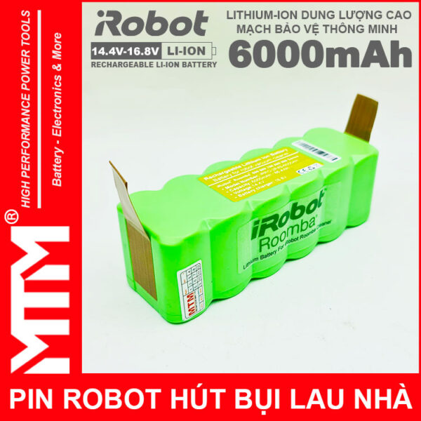 Pin Robot Hut Bui Lau Nha Irobot Roomba Chinh Hang Mau 6000mah Chinh Hang