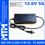 Sac Pin Li Ion 12V6 3S 5A Co Quat Charger 12V Lithium Iron Phosphate Battery Gia Re Chat Luong Cao