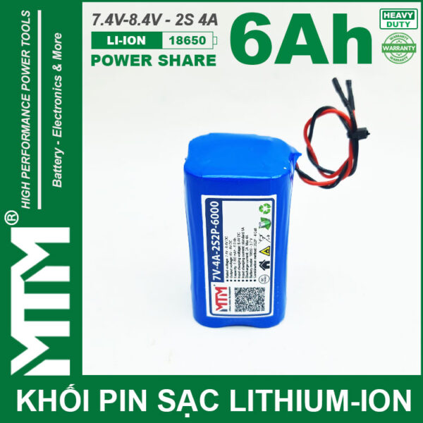 Khoi Pin 7V 8V 6Ah 4A 2S2P Cell 18650 MTM Gia Re Cao Cap Chinh Hang Khoi Pin 7V 8V 6Ah 4A 2S2P Cell 18650 MTM Gia Re Cao Cap Chinh Hang