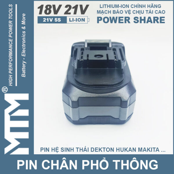 Pin Chan Pho Thong 10cell 80A Led Bao Pin 2 Ben Mat Sau