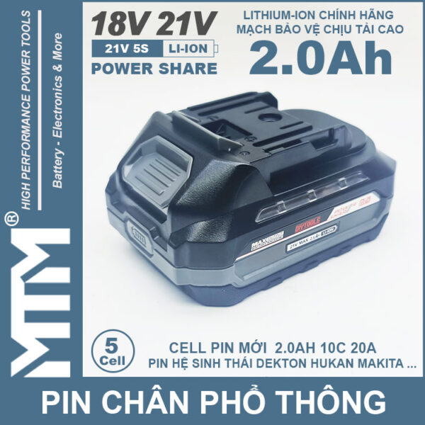 Pin Chan Pho Thong 5cell 2000MAh 80A Led Bao Pin 2 Ben Pin Chan Pho Thong 5cell 2000MAh 80A Led Bao Pin 2 Ben