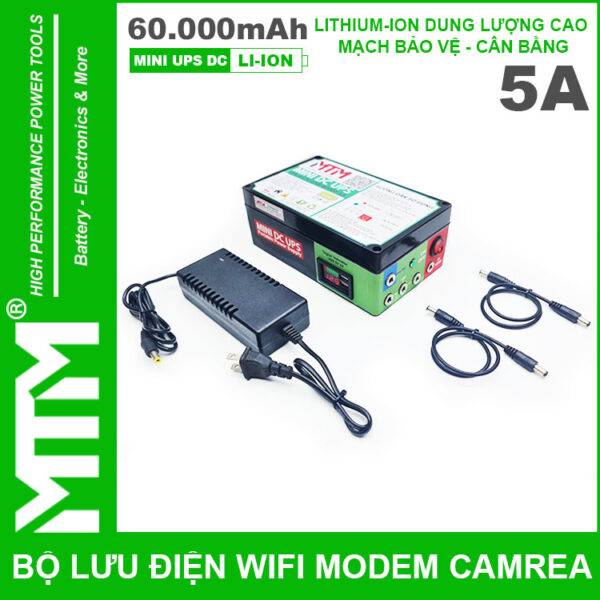 Ban Bo Nguon Du Phong Wifi Modem Camera UPS USB 5V 12V 5A 60000mah Led Bao Vont