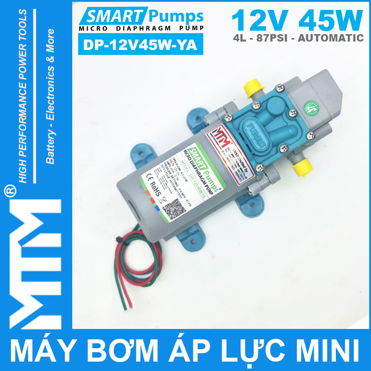 Ban May Bom Ap Luc Mini Tu Dong 12V 45W 4L Smartpumps DP 12V45W YA