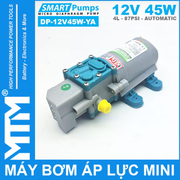 Gia Ban May Bom Ap Luc Mini Tu Dong 12V 45W 4L Smartpumps DP 12V45W YA