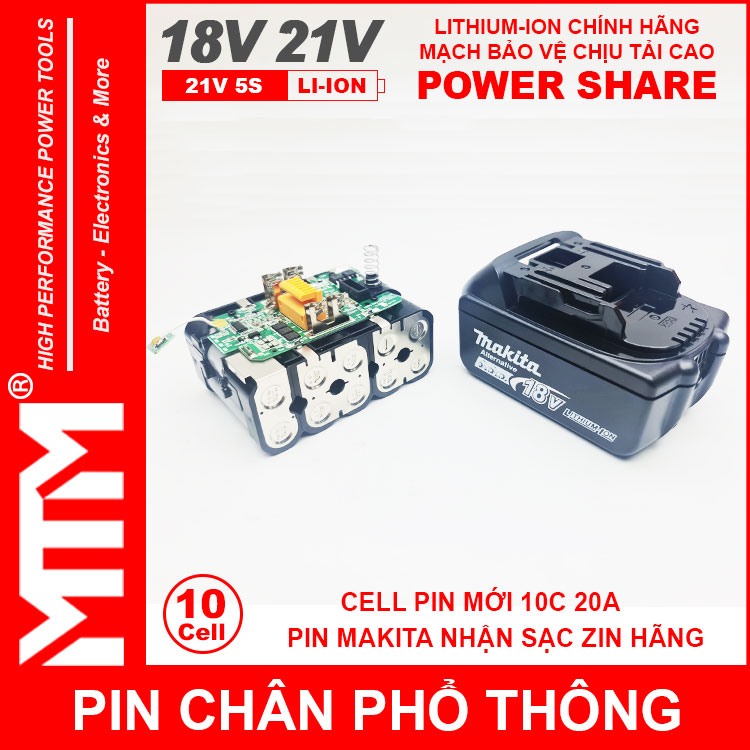 Loi Pin Chan Pho Thong Makita 10cell 4Ah Nhan Sac Zin Chinh Hang Loi Pin Chan Pho Thong Makita 10cell 4Ah Nhan Sac Zin Chinh Hang