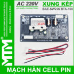 Mach Han Cell Pin Xung Kep BAE 206 BTA100 Mat Sau