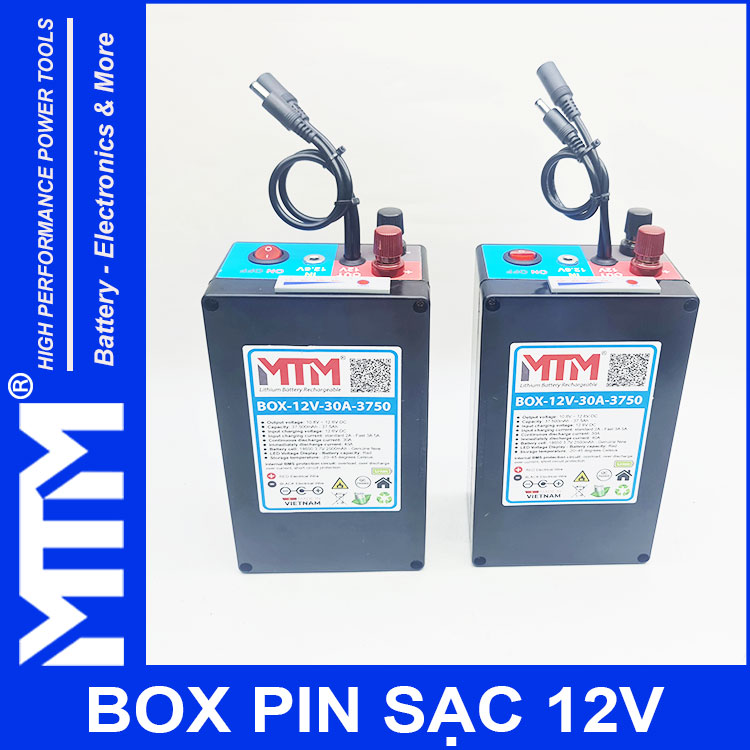 Box Pin 12V 30A 3S15P 18650 3750mAh Cell 2500mAh MTM Gia Re