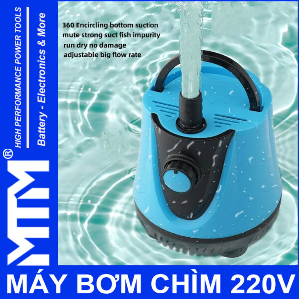 May Bom Chim 220V Chinh Hang Co Chinh Luu Luong