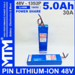 Pin LITHIUM ION 48V 5AH 30A 13S2P MTM 5000mah