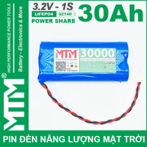 Pin Den Nang Luong Mat Troi 3v2 30Ah 30000mAh Cell Pin Sat Lifepo4 32140 Cao Cap Loai 1