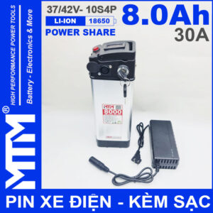 Pin Xe đien 37V 42V 8000mAh 30A Leb Bao Pin
