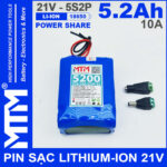 Pin 21V 5200mAh 10A 5S2P MTM