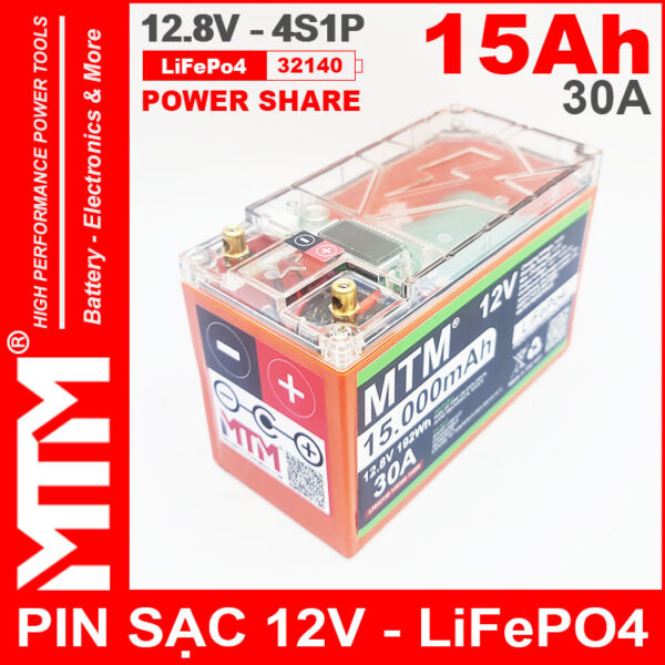 Chuyen Ban Pin Sat LiFePo4 12V 4S 15Ah 30A Co Bao Pin MTM