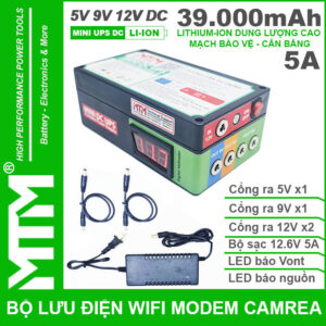 Bo Nguon Du Phong Wifi Modem Camera 5V 12V 5A 39000mah Led Bao Vont