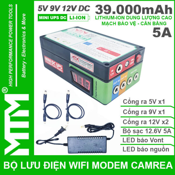 Bo Nguon Du Phong Wifi Modem Camera 5V 12V 5A 39000mah Led Bao Vont Bo Nguon Du Phong Wifi Modem Camera 5V 12V 5A 39000mah Led Bao Vont