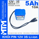 Ban Pin 12v 10a 5000mah MTM