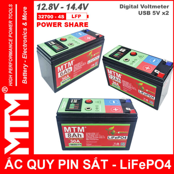Binh Ac Quy Pin Sat 12V8 USB Chinh Hang Gia Tot