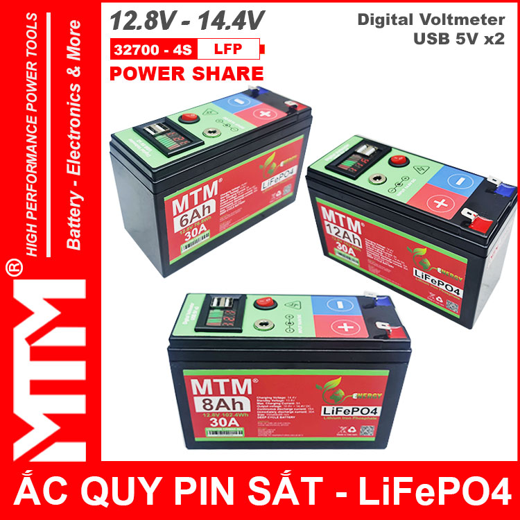Binh Ac Quy Pin Sat 12V8 USB Chinh Hang Gia Tot